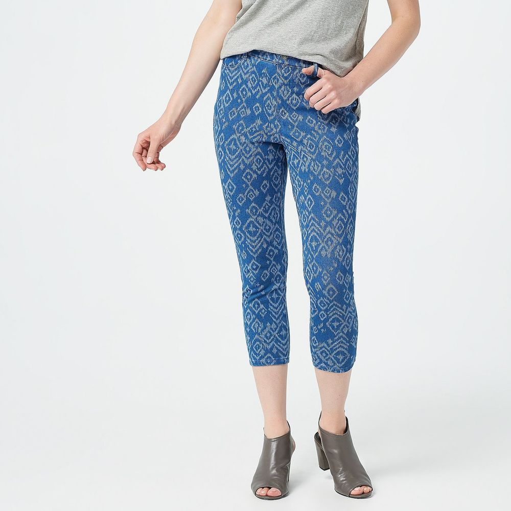 LEGACY Ikat Cropped Denim Leggings